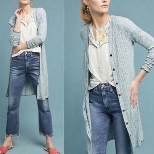 ANTHRO AKEMI + KIN Teal Duster Cardigan